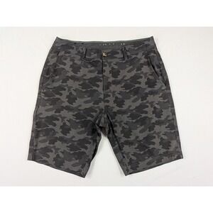 7 Diamonds Mens Cloudbreak Performance Camo Shorts Black Gray STS1271 Size 34